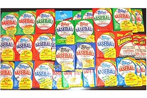 NA Huge Lot of 75 Unopened Old Vintage Topps Baseball Cards in Wax Rack Packs