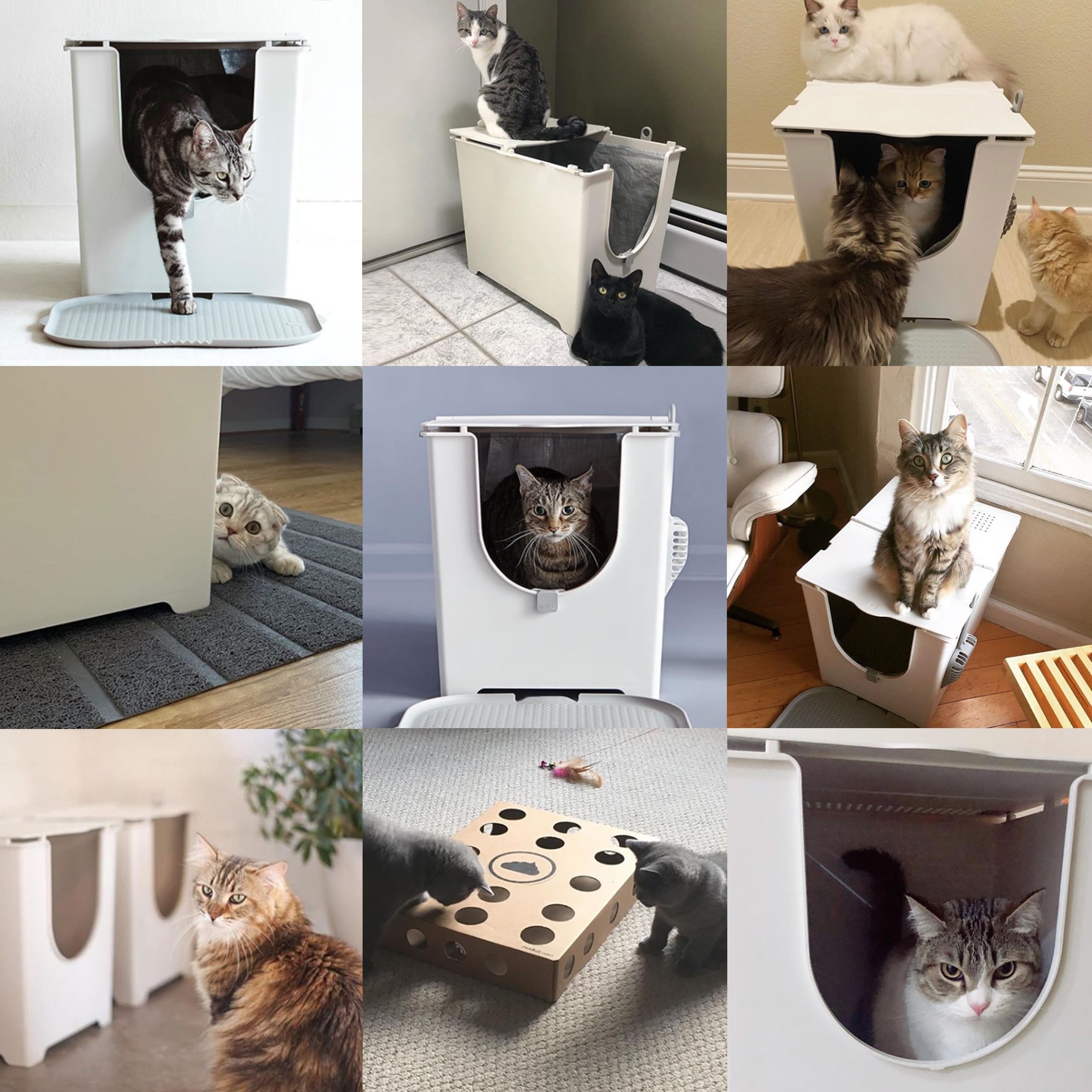 Modkat Flip Litter Box Includes Scoop and Reusable Liner (White