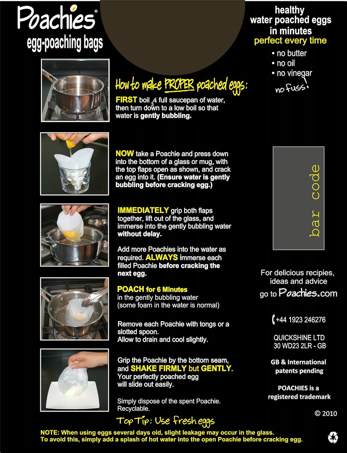 20 Poachies EggPoaching Bags BigaMart