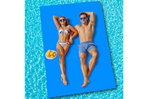 SPORTPULES 6'/9'/12'/Tear-Resistant Lily Pad Floating Water Mat，Floating Water Pad for Recreation Pool, Beach, Lake