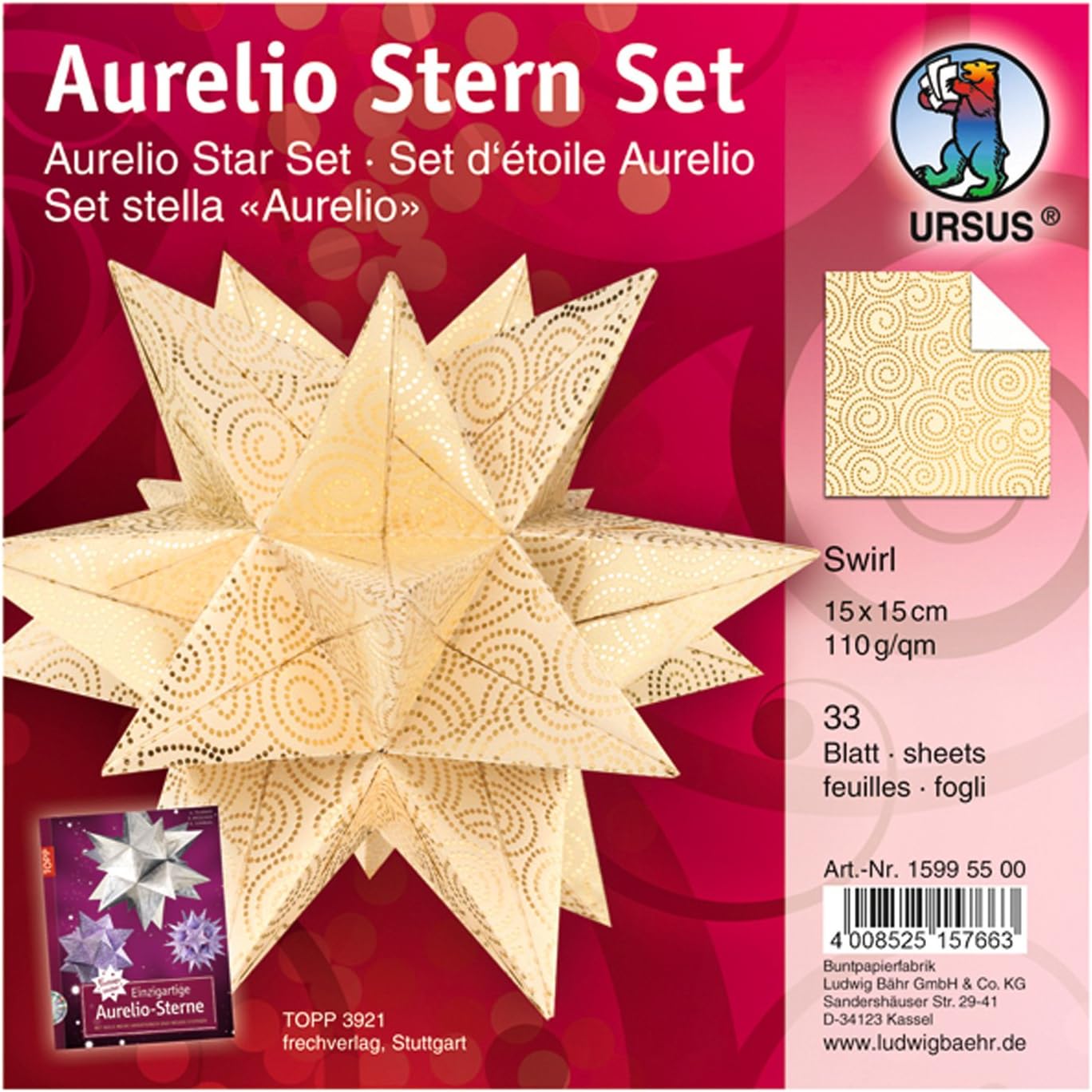 Ursus Feuilles De Pliage Pour Etoile Aurelio