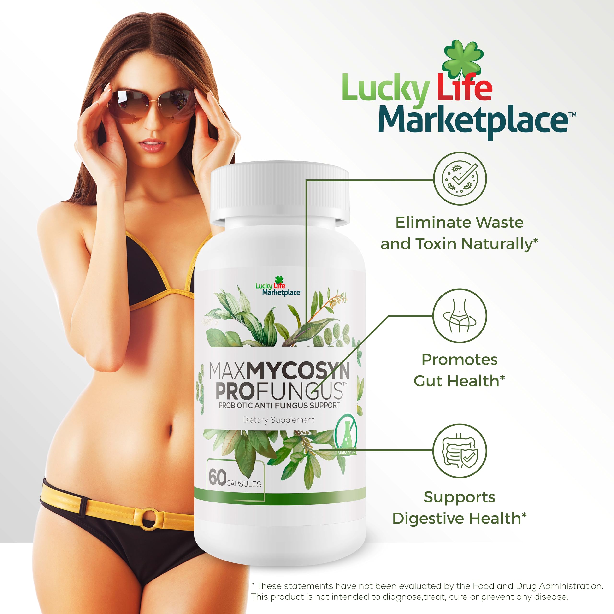 Max Mycosyn Pro - Probiotic Anti-Fungus Support - Targeted Nail & Foot Formula - Support Immune Function to Fight Off Fungus From the Inside Out