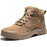 Furuian Steel Toe Boots for Men Women Comfortable Lightweight Work Boots for Men Slip Resistant High Top Steel Toe Safety Shoes Puncture Proof Indestructible Construction Shoes