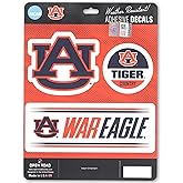 Auburn University Team Spirit Adhesive Vinyl Decals - Fun Set of Auburn Stickers for Car, Window or Laptop, 1 Pack (3 Count)