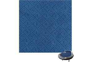 Luckin Sports 108 X 56 inch Tabletop Professional Casino Felt Layout for Texas Hold'em Poker and Blackjack. 100% Fabric, Waterproof and Stain Resistant, Washable and Ironable. (Square Lines Blue)