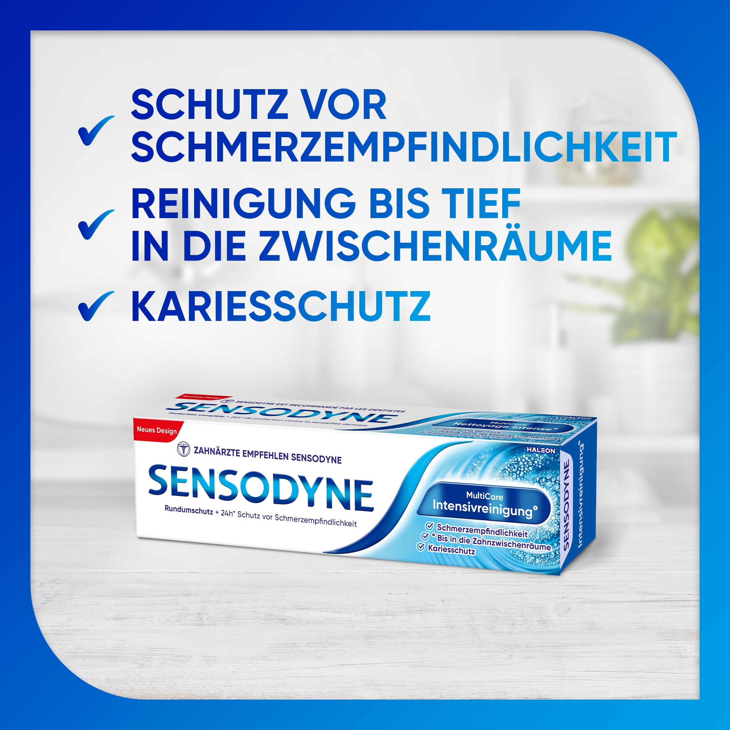 Sensodyne MultiCare Intensivreinigung° Zahnpasta, 75ml, tägliche Zahncreme mit Fluorid, bei schmerzempfindlichen Zähnen 4