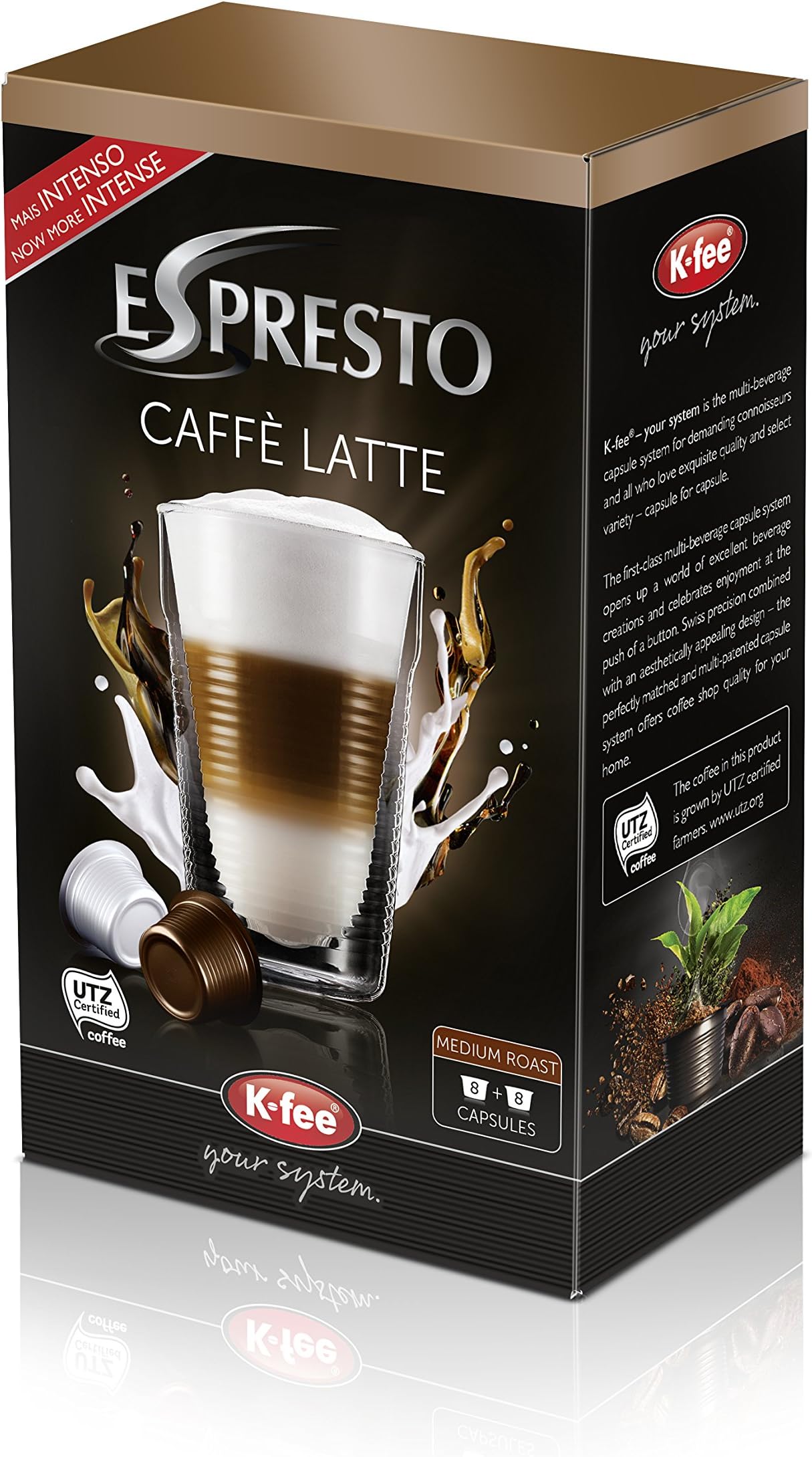 Espresto Caffè Latte Pack of 6 x 142 g)