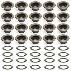 CRAFTMEMORE 1/4" Hole Size Metal Grommets Eyelets