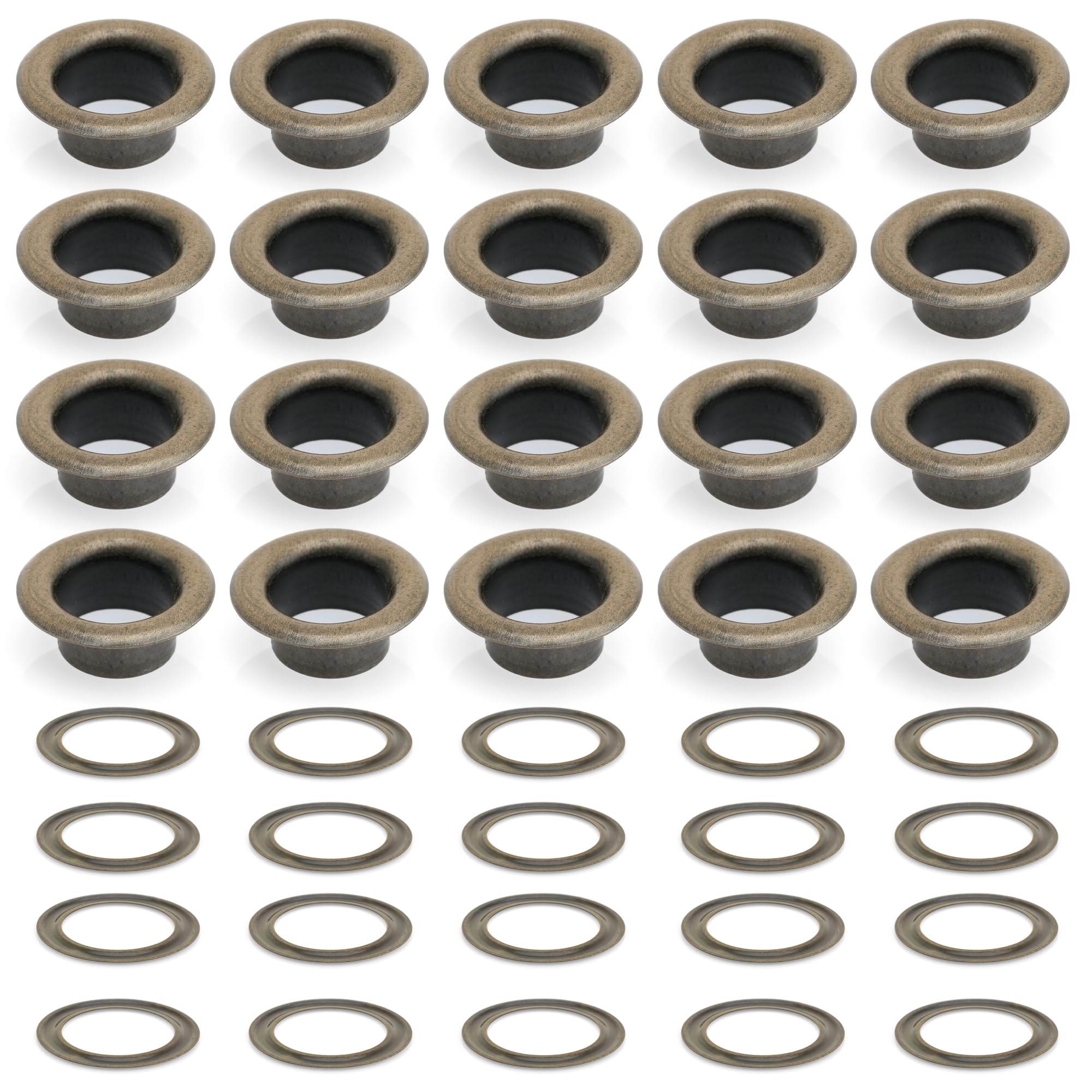 CRAFTMEMORE 1/4" Hole Size Metal Grommets Eyelets