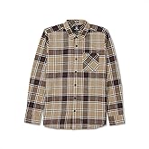 Volcom Men's Caden Plaid Long Sleeve Flannel Shirt – Classic Fit, Button-Front, Soft Brushed Cotton