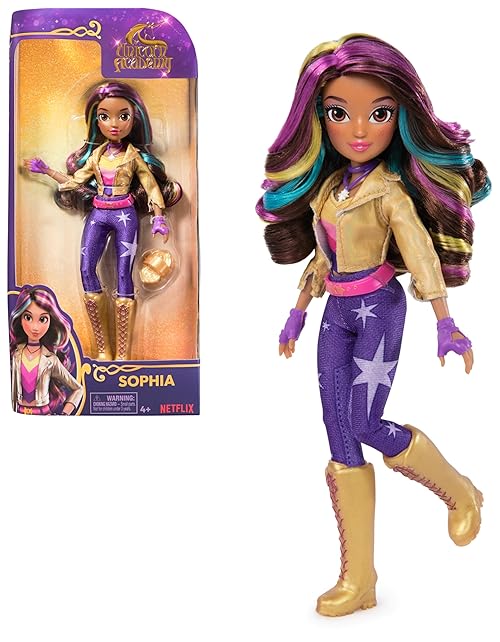 Unicorn Academy, Sophia Doll with 6 Accessories, 9.5”, Dolls & Unicorn Toys for Girls Ages 4 and up