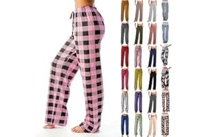 YUTANRAL Pants for Women 2024 Trendy High Waisted Wide Leg Sweatshirt Pants Lounge Baggy Comfy Pajama Pants with Pockets