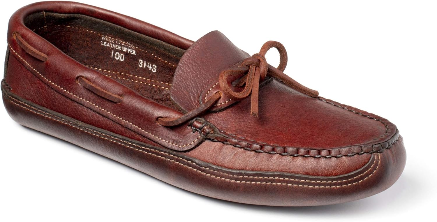 double sole leather moccasins