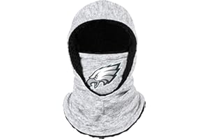 FOCO NFL Team Logo Heather Gray Hooded Gaiter Balaclava Face Cover