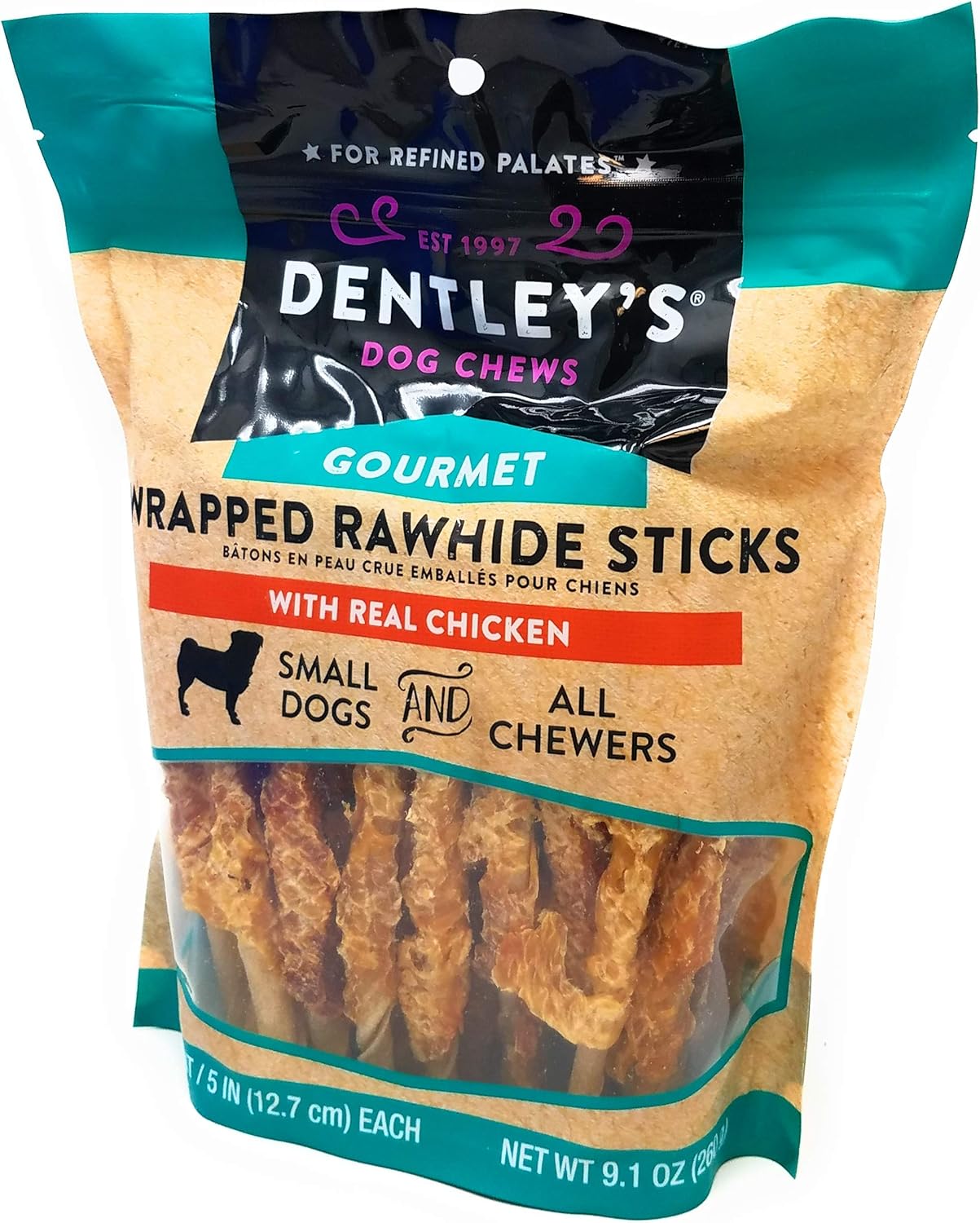 dentley's rawhide chew chips