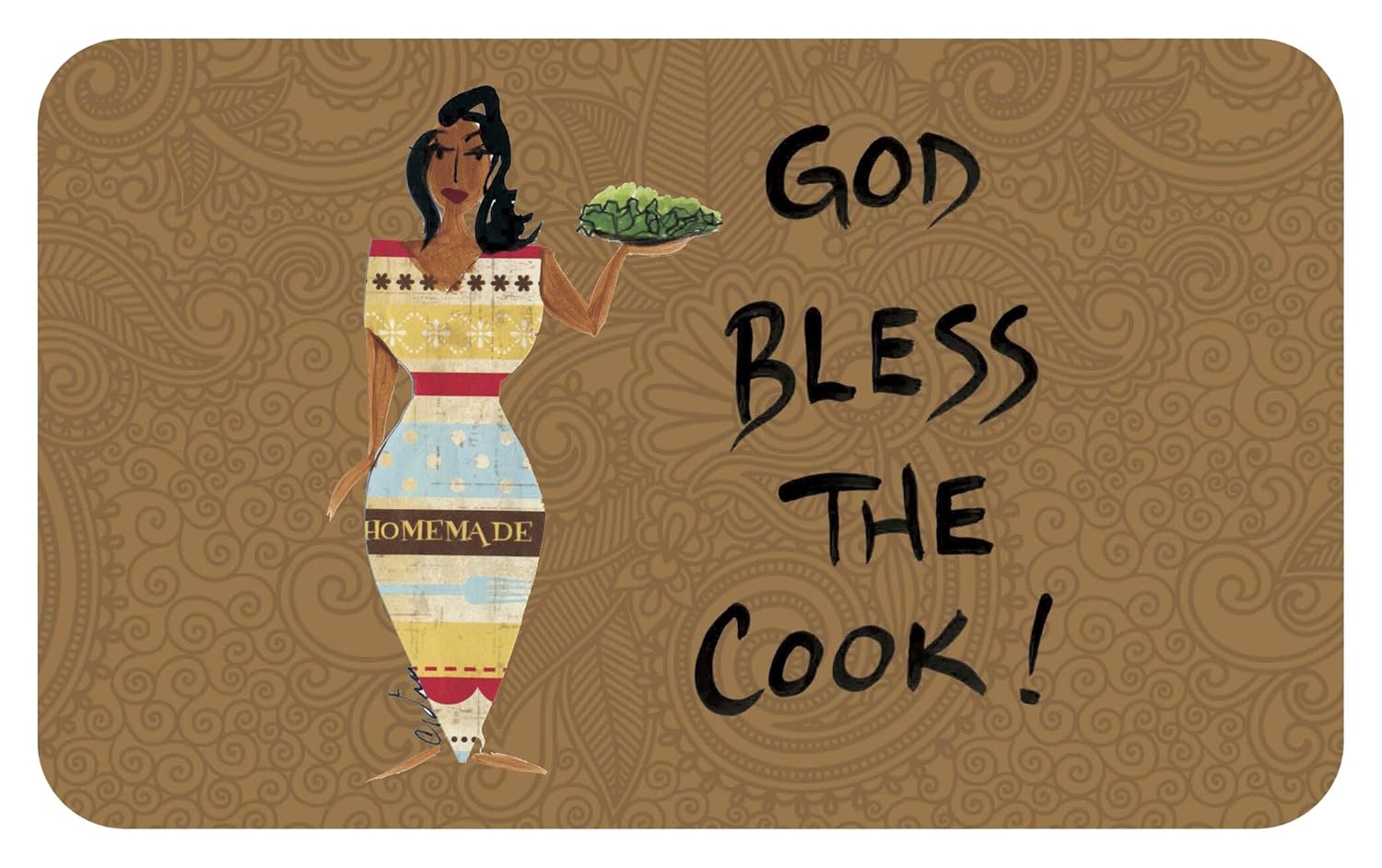 Shades of Color God Bless The Cook, Floor Mat (IFM108)