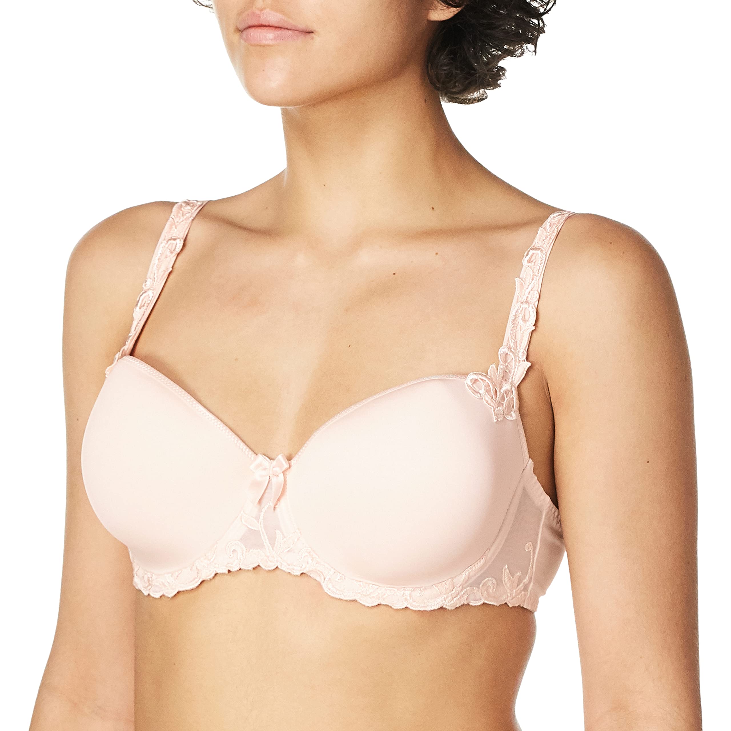 Simone Perele Women’s Andora 3D Molded-Cup Bra: French T-Shirt Bra Style, 40C, Blush