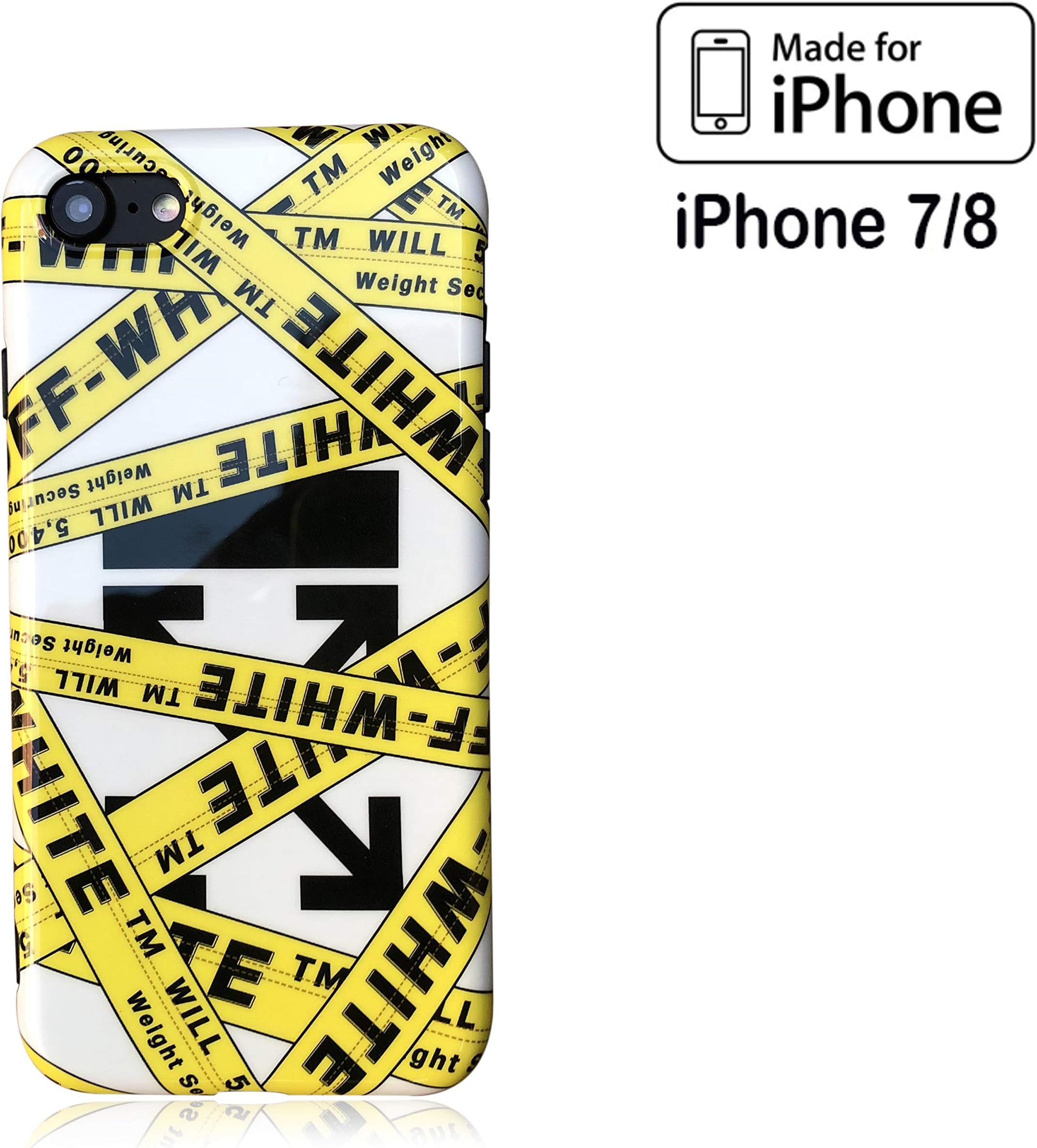 KIKO LTD iPhone 7/8 Case, TPU Flexible Protective Luxury Urban Streetwear Designer, Ultra Thin Slim Shock Proof Cover/Bumper/Skin/Cushion Compatible with 4.7" Apple iPhone 7/8