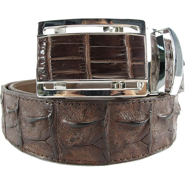 Pelgio Genuine Crocodile Alligator Backbone Skin Leather 