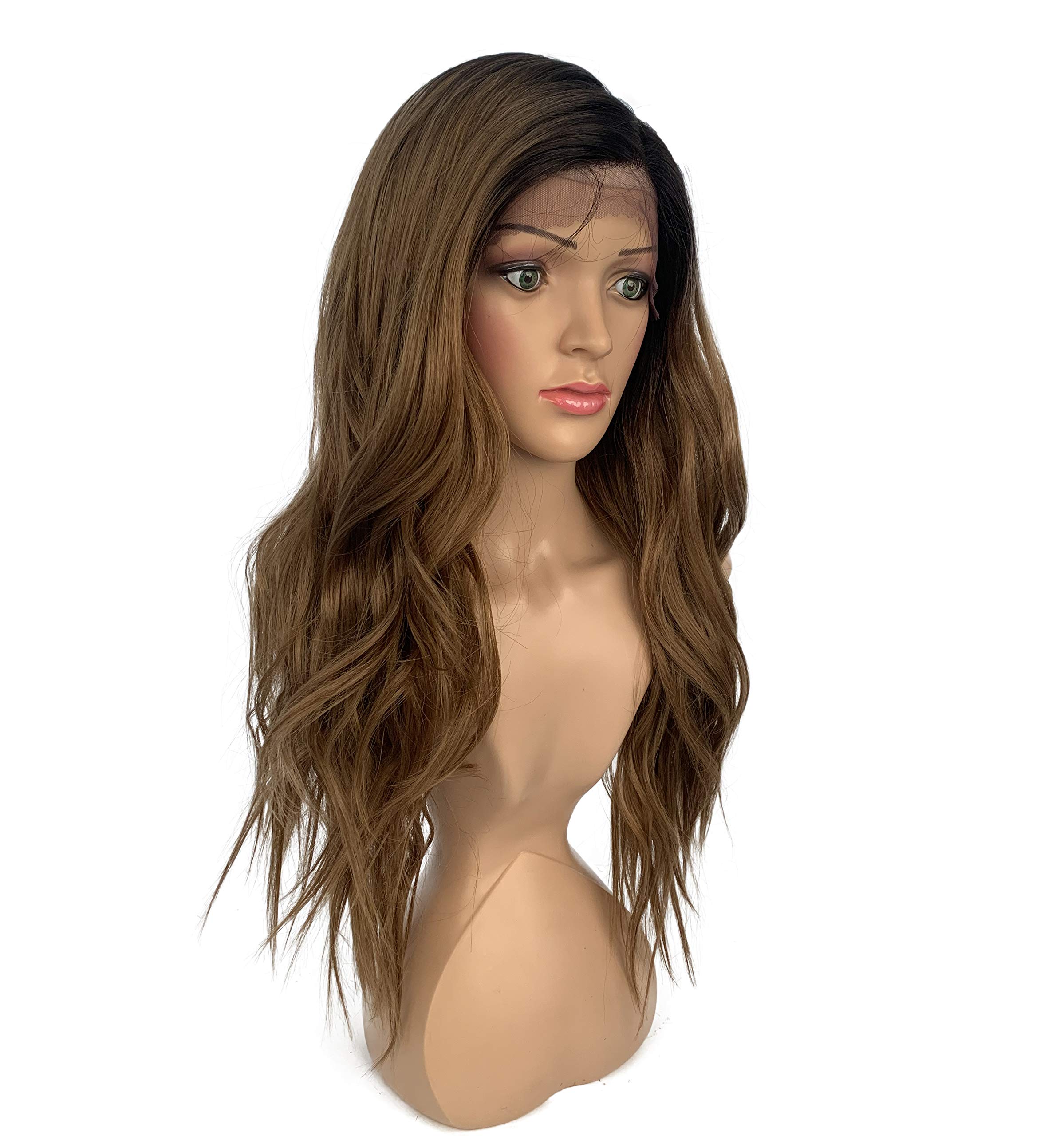 SLEEK 27’’ Lace Front Wig Side-Part Long Curly Wave Synthetic Lace Front Wig With Baby Hair SPOTLIGHT 101 MELODY LACE WIG for Women Heat Resistant Fiber 210g-TT4/27