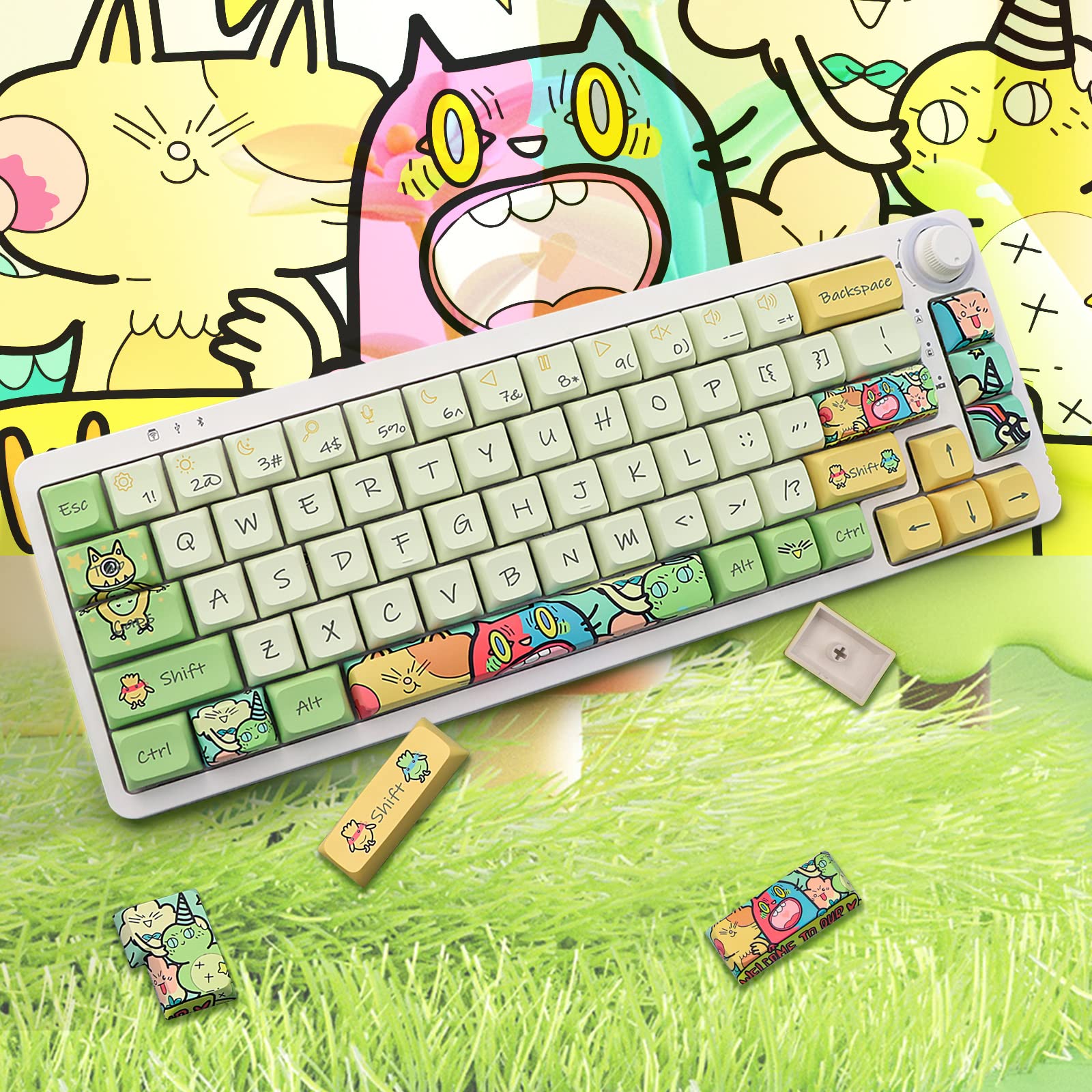Mua JSJT Keycaps XDA Profile Key Caps Magical Elves Themed Keycap 135 ...