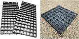 Pluto Packaging Outdoor Gravel Protector Greenhouse Grid 24 pcs Black view 3