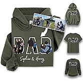 Chillever Personalized Dad Hoodies, Shirt, Sweatshirt With Custom Photo, Custom Dad Gifts, Father's Day 2025 1