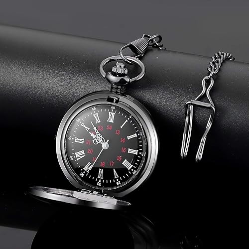 LYMFHCH Personalized Pocket Watch with Chain, Engraved “to My Son