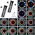 Zacro Bike Wheel Lights, 2 Pack Upgraded Rechargeable LED Bike Tire Lights, Safety 32 Bright Patterns Bike Spoke Lights for Kids & Adult, Waterproof Bicycle Rim Lights for Night Riding