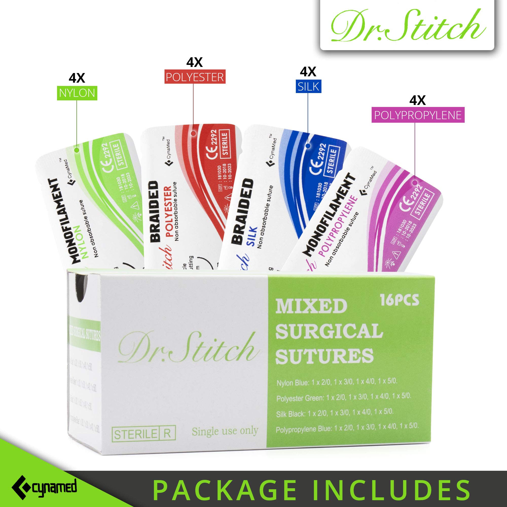 Mua Dr. Stitch Suture Thread and Needle (16PK) - Practice Suturing ...