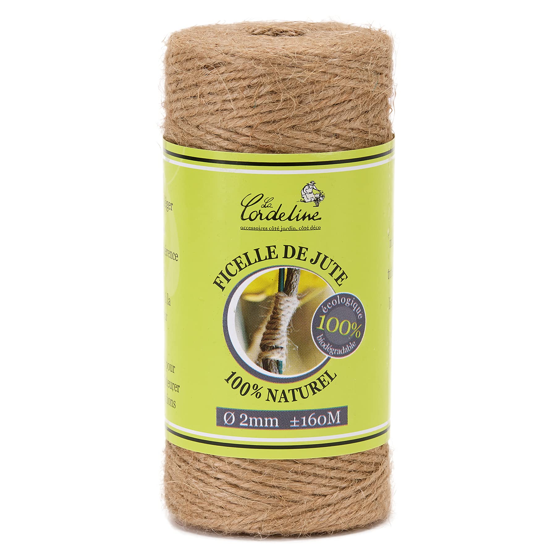 La cordeline Reel of Jute Twine Natural