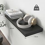 STOREMIC Floating Shelves Black Set of 3 40 cm Easy to Install view 5