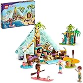 LEGO Friends Beach Glamping 41700 Building Kit; Creative Gift for Kids Aged 6 and up Who Love Nature Toys and Popular Glamping Trips (380 Pieces)