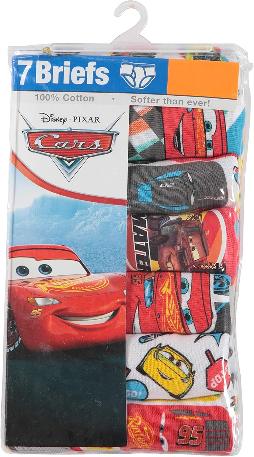 Disney boys Cars 7 Pack Brief: Clothing