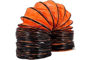 VEVOR 16 FT (5m) PVC Flexible Duct Hosing for 300 MM/12 Inch Diameter Exhaust Fan Extraction - Vent Duct for 12 Inch Flexible