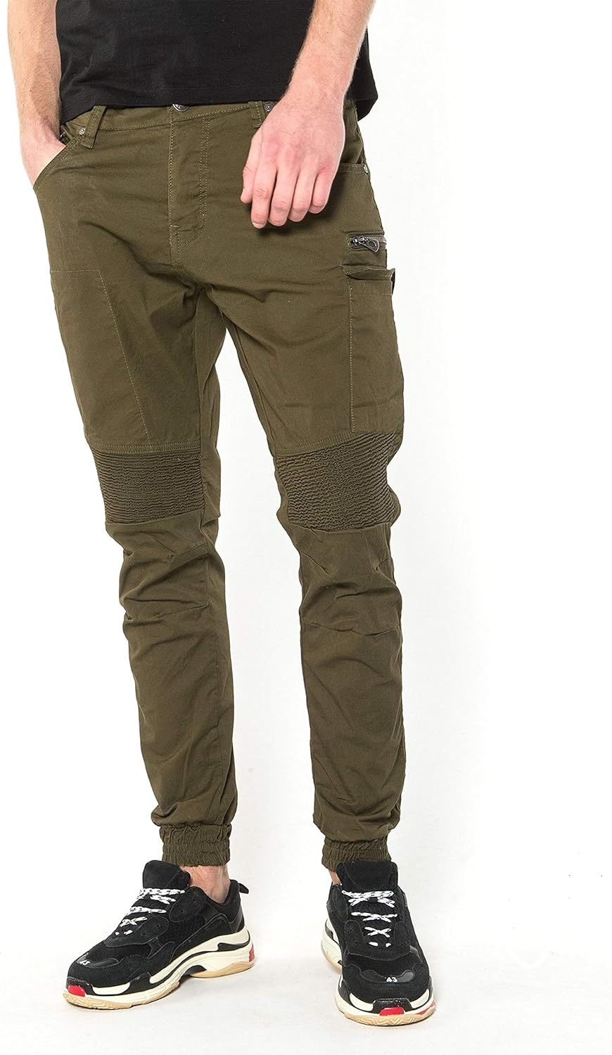cuffed walking trousers