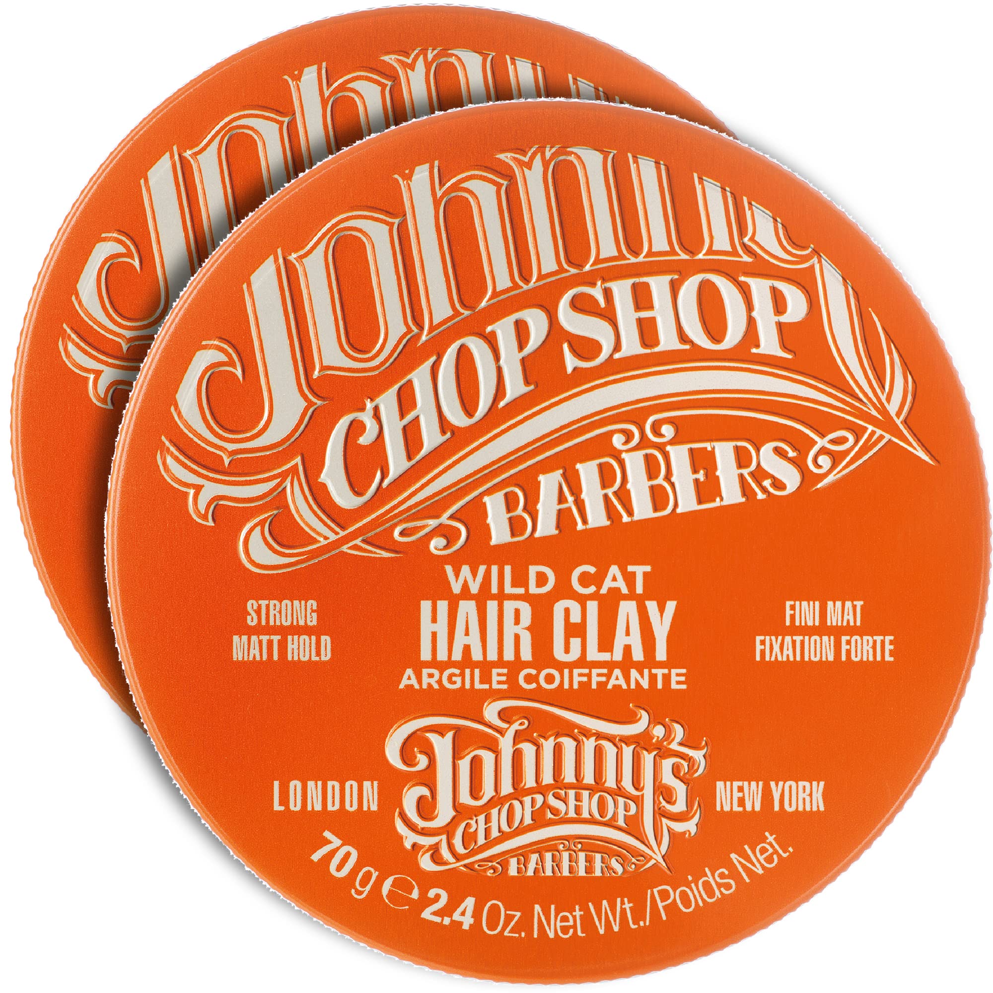 Johnny's Chop Shop Wild Cat Hair Clay Duo Pack