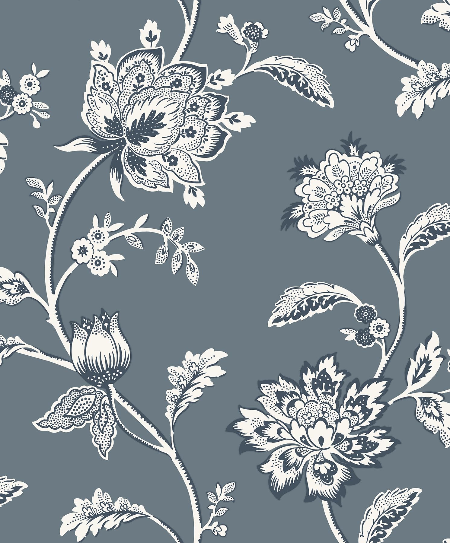Fine Decor FD43453 Juliette Floral Wallpaper, Blue