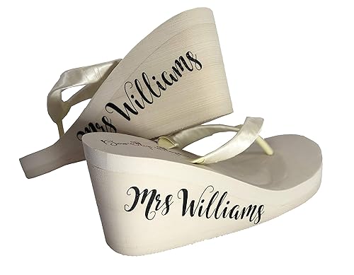 fancy wedge flip flops