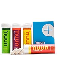 Nuun Hydration: Electrolyte Drink Tablets, Citrus Berry Mixed Flavor Pack, Box of 4 Tubes (40 servings), to Recover Essential Electrolytes Lost Through Sweat