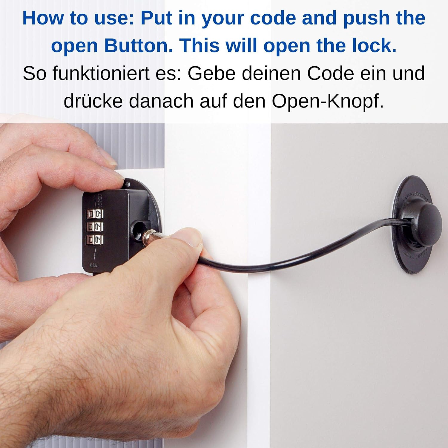 Digit Combination Locks for Cupboard Cabinets, Fridge & Freezers, Child Security Locks, Safety Lock with Passcode - Image 4