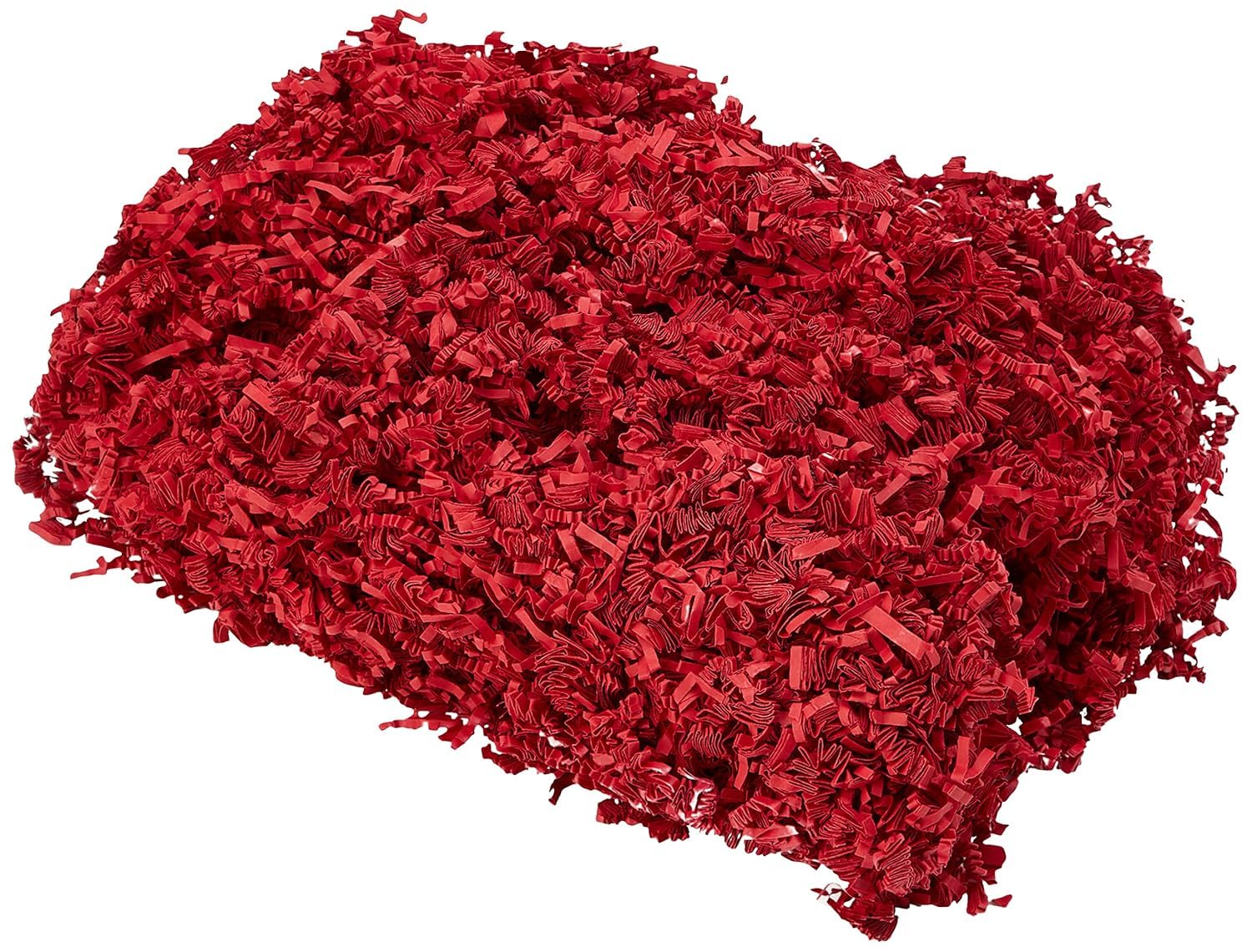 Box.it.pack.it Shredded Crinkle ZigZag Kraft Paper, Deep Red, 500g