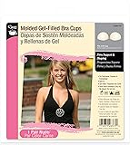 Dritz Molded Gel-Filled Bra Cups, C/D, 1 Pair, Nude
