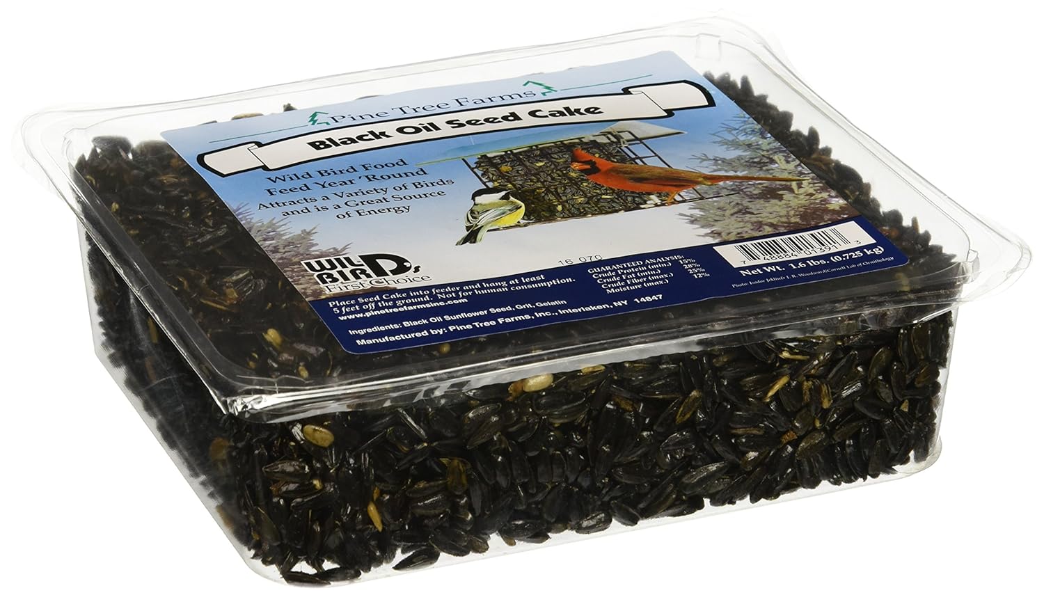 Buy Pine Tree Farms 1391 Black Oil Sunflower Seed Cake 1 6 Pounds