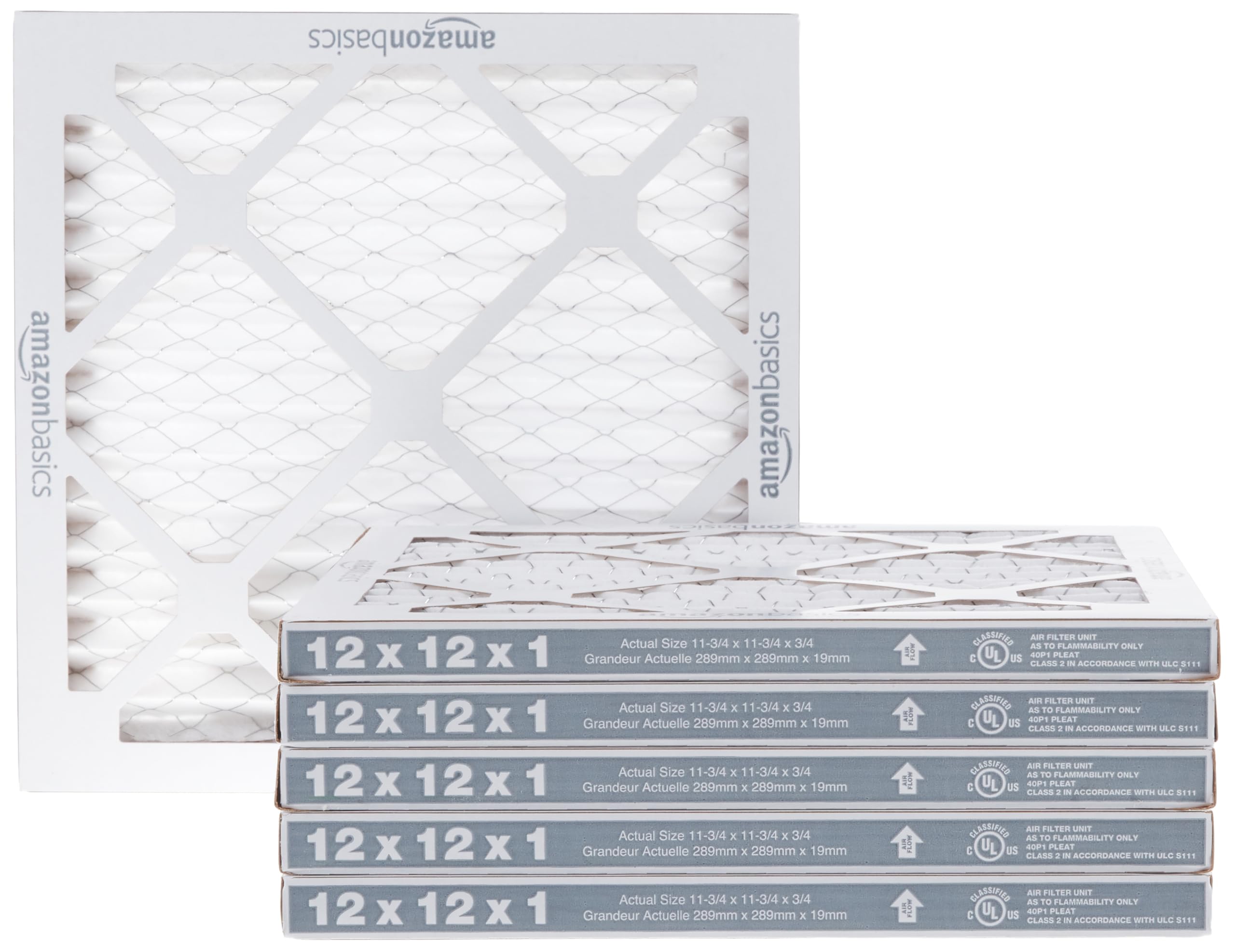 Amazon Basics 12x12x1 Air Filter 6 Pack, MERV 11 AC