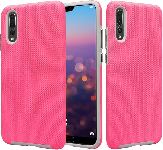 CoverLab Funda Case para Huawei P20 Pro, Doble Protector de Uso Rudo, color Rosa: Amazon.com.mx: Electrónicos