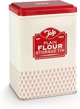 Tala Originals Red Flour Storage Tin 12.5x9.3 cm Durable Kitchen Container view 1