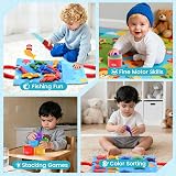 DQMOON Montessori Fishing Game 10 in 1 Soft Fabric Toy 6m+ view 2