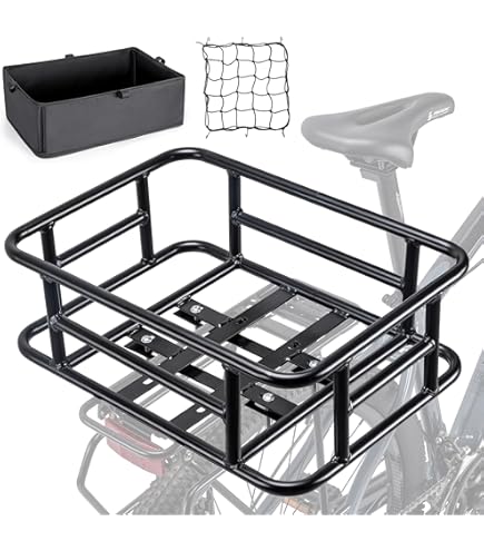 Panier Vélo Classique Nantucket En Osier Tressé Main, Sangles Cuir - Marron