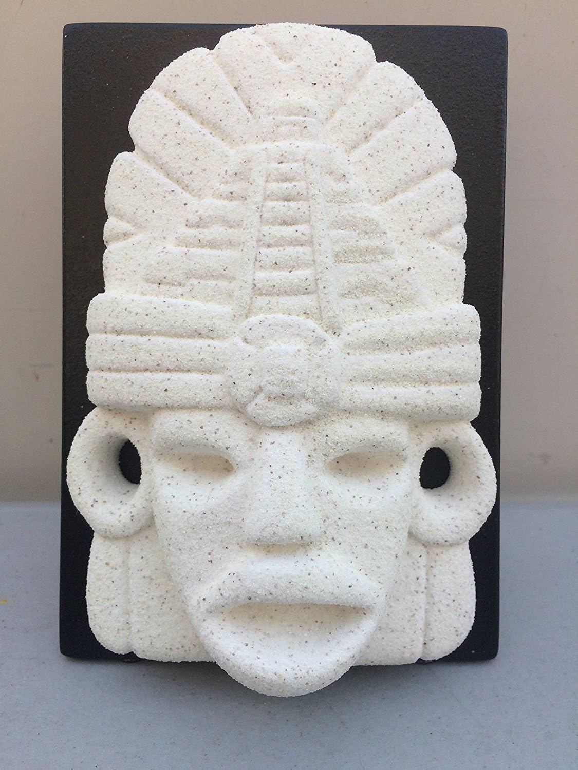 Aztec Maya Art Sculpture MASK Marble Small